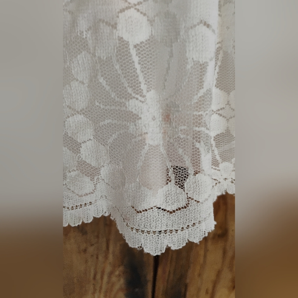 Laced Vintage Toddler Dress Sz 20" Chest Fit n Flare White Lined - Picture 16 of 16
